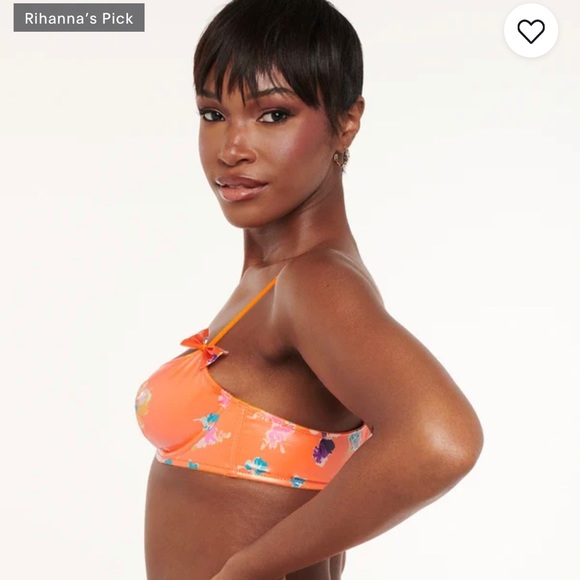 Savage X Fenty. 34B. Orange Créme Bedtime Bouquet Print - Picture 3 of 8